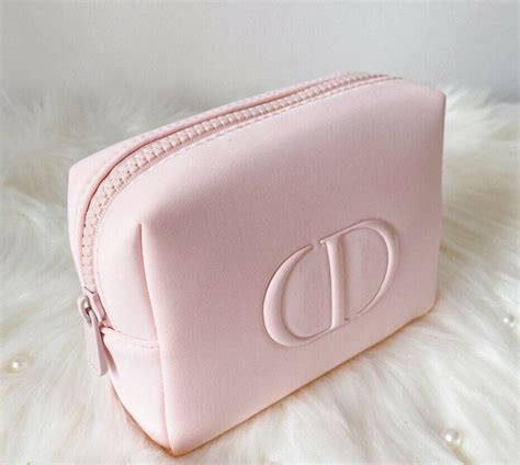 christian dior makeup pouch pink|Dior makeup flat pouch.